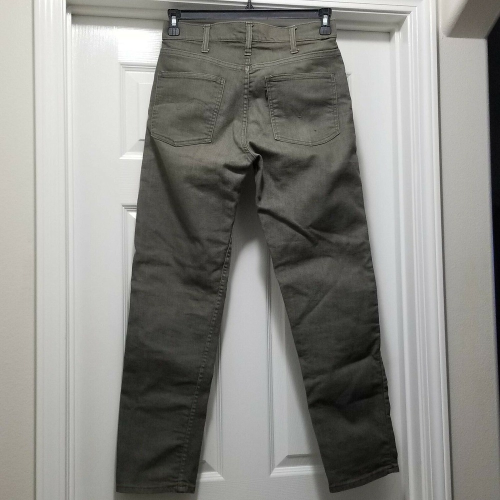 Vintage Levi's BIG E Olive‎ Green Jeans 1960s Men's 30 x 30 READ